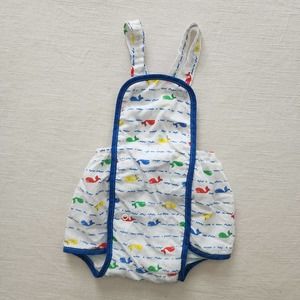 Vintage Multicolored Whale Sunsuit 18-24 months